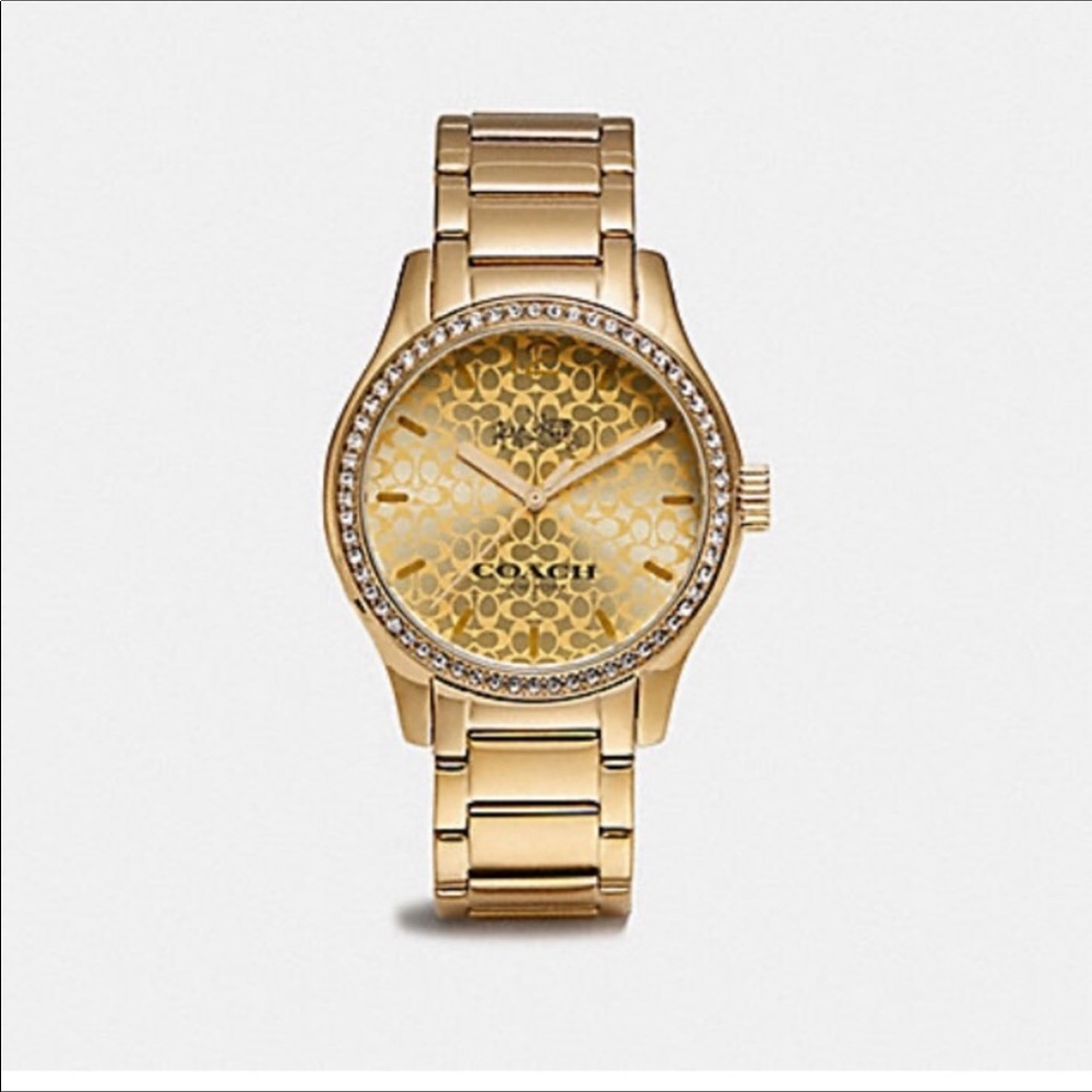 COACH Womens WATCH Maddy GOLD with CRYSTAL… - Picture 2 of 7